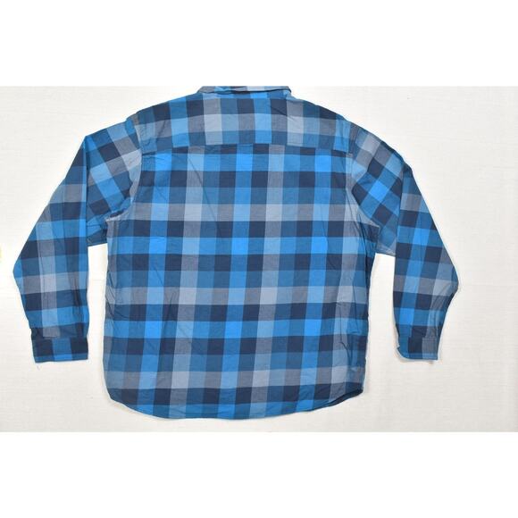 NEW Columbia Men's XXL/2TG Blue Plaid Button Down Whispering Bluffs Shirt - Picture 2 of 8